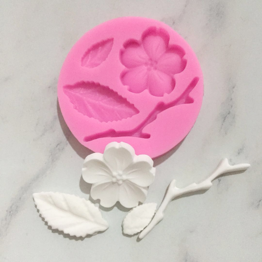 Peach Blossom Assembly Flower Silicone Mould