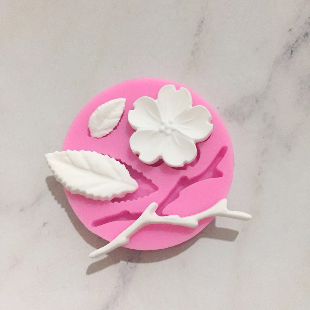 Peach Blossom Assembly Flower Silicone Mould