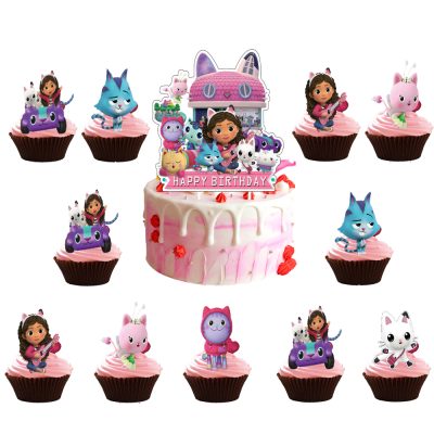 Girls Birthday Party Cake Dessert Toppers