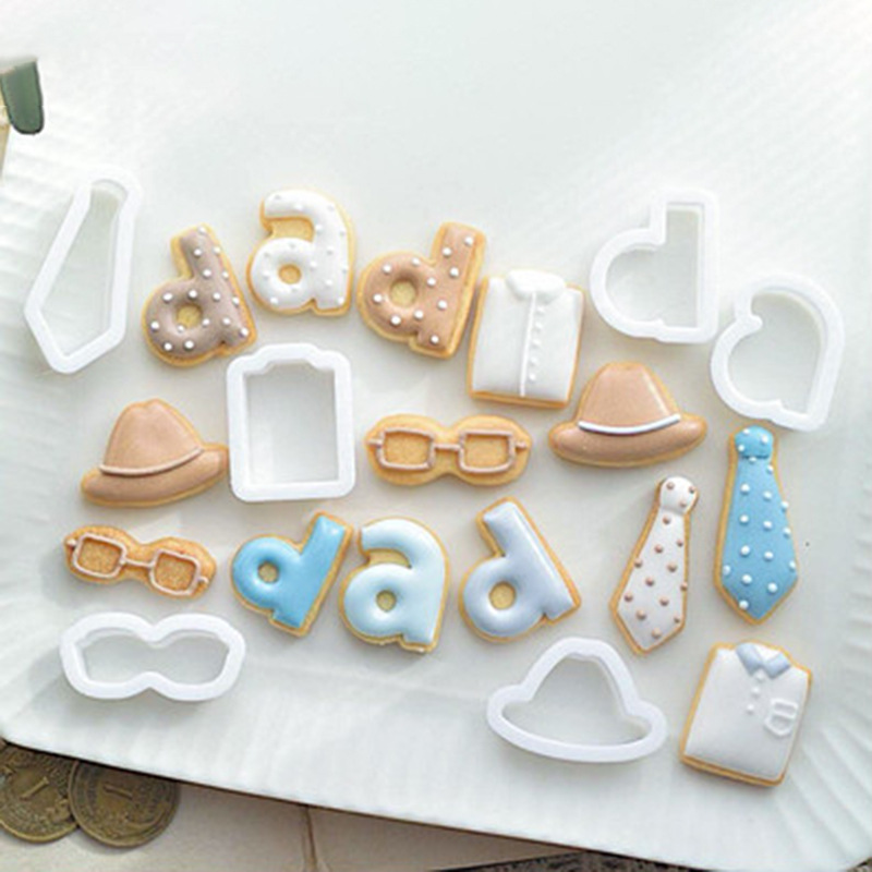 Cartoon Mini Plastic Cookie Cutter Set