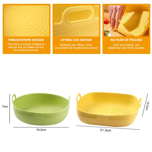 AirFryer,Silicone Basket,baking,kitchen,efficiency,Food-grade silicone basket for baking,Non-stick,high temperature-resistant basket,Multi-functional basket for cooking,essential kitchen tool,Best kitchen gadgets,Productive baking tools,Convenience in baking,Tips to enhance your baking experience