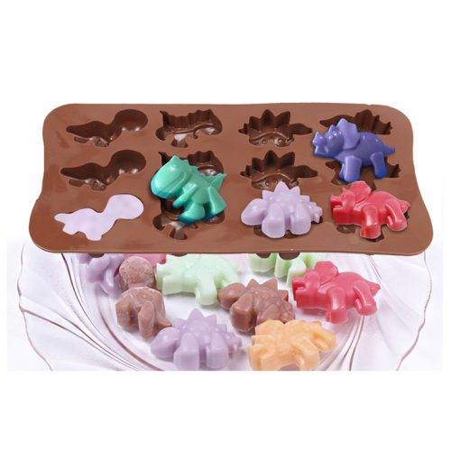 12 cavity dinosaur chocolate mold