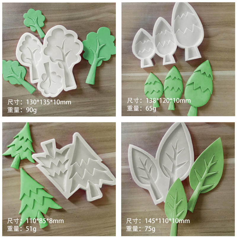 Leaf Silicone Candies Craft Molds Resin Tools Cupcake Baking Molds Fudge Cake Decorating Tools