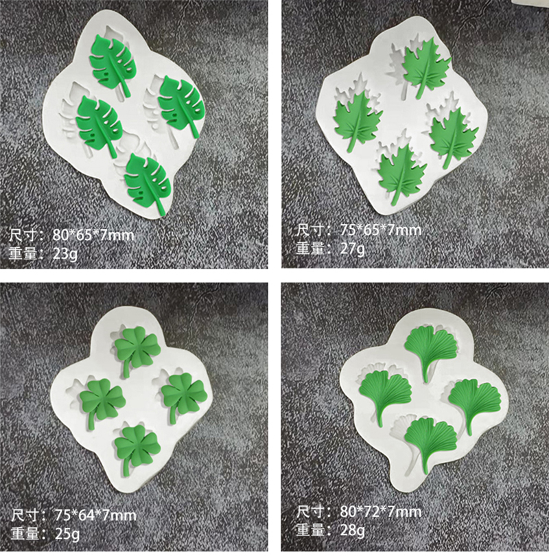 Leaf Silicone Candies Craft Molds Resin Tools Cupcake Baking Molds Fudge Cake Decorating Tools