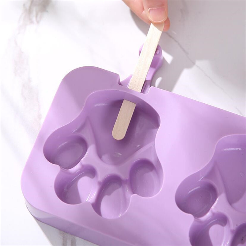 Cute Cartoon Animal Paw Ice Cream Mold