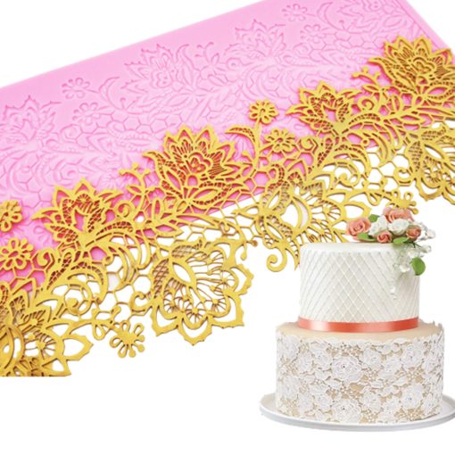 stunning sugarcraft lace mold wedding cake bliss