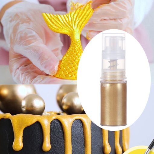 edible gold powder mousse spray