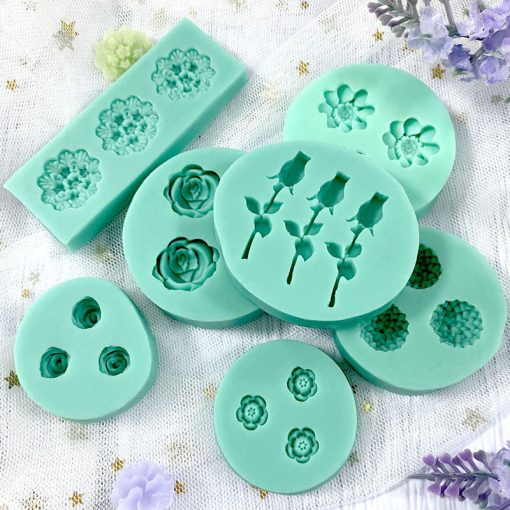 mini flowers series silicone mold