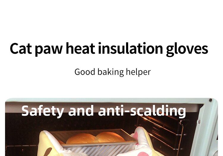 Single Cat Paws Oven Insulation Glove