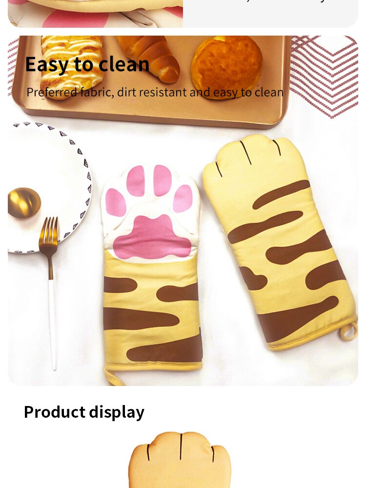 Single Cat Paws Oven Insulation Glove