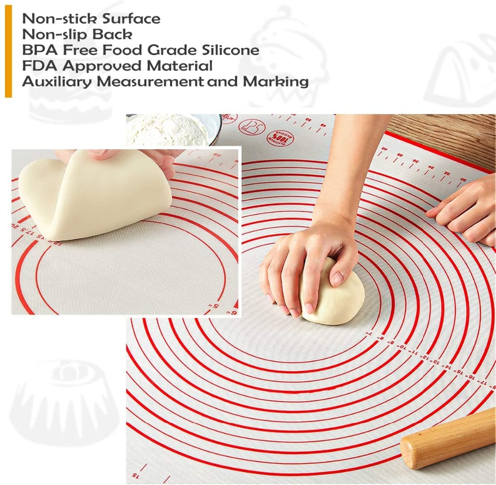 Oversize 80/70/60cm Silicone Baking Mat