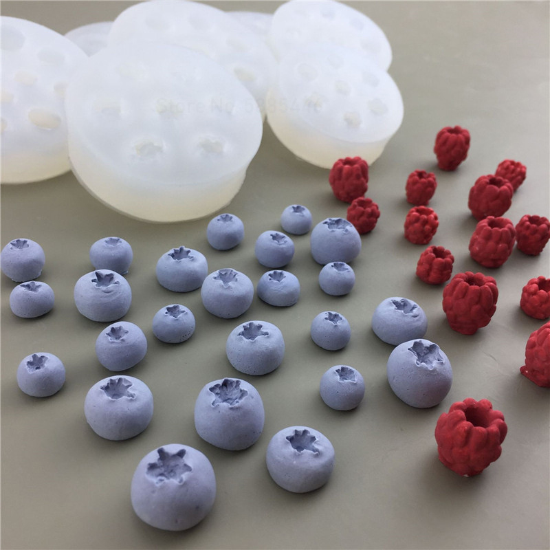 3D Blueberry Raspberry Silicone Mold