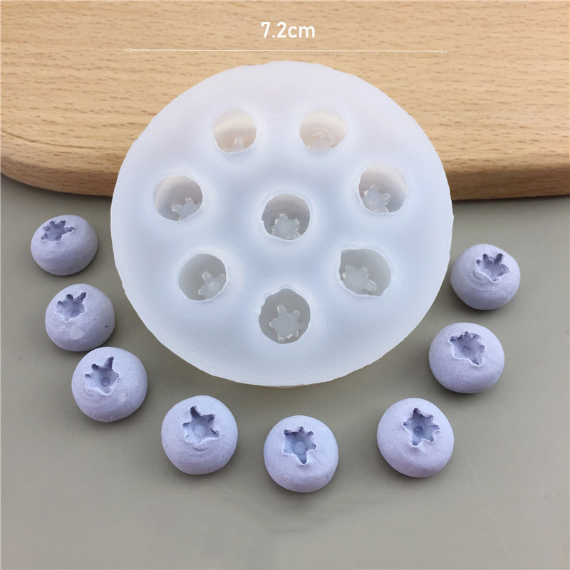 3D Blueberry Raspberry Silicone Mold