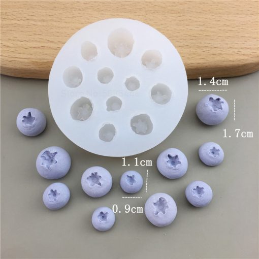 3d blueberry raspberry silicone mold