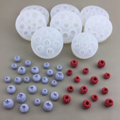 3d blueberry raspberry silicone mold