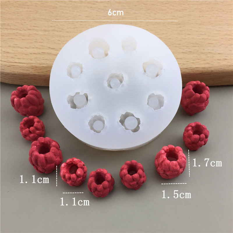 3D Blueberry Raspberry Silicone Mold