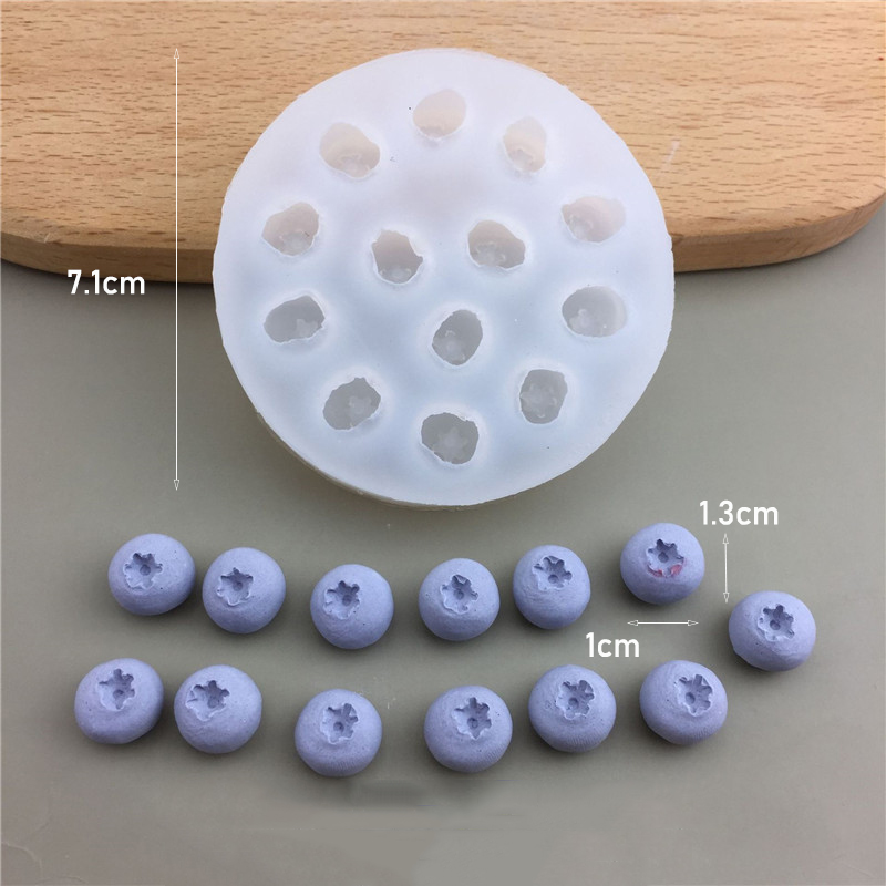 3D Blueberry Raspberry Silicone Mold