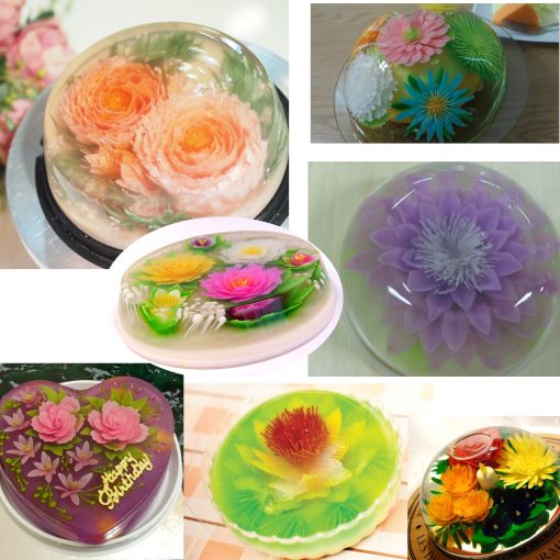 3d gelatin cake mold jelly art pudding flowers