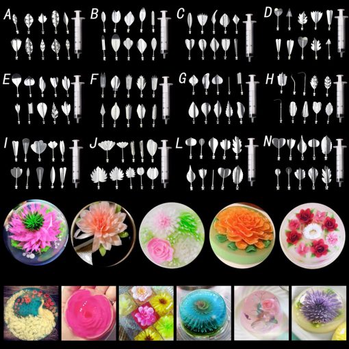 3d gelatin cake mold jelly art pudding flowers