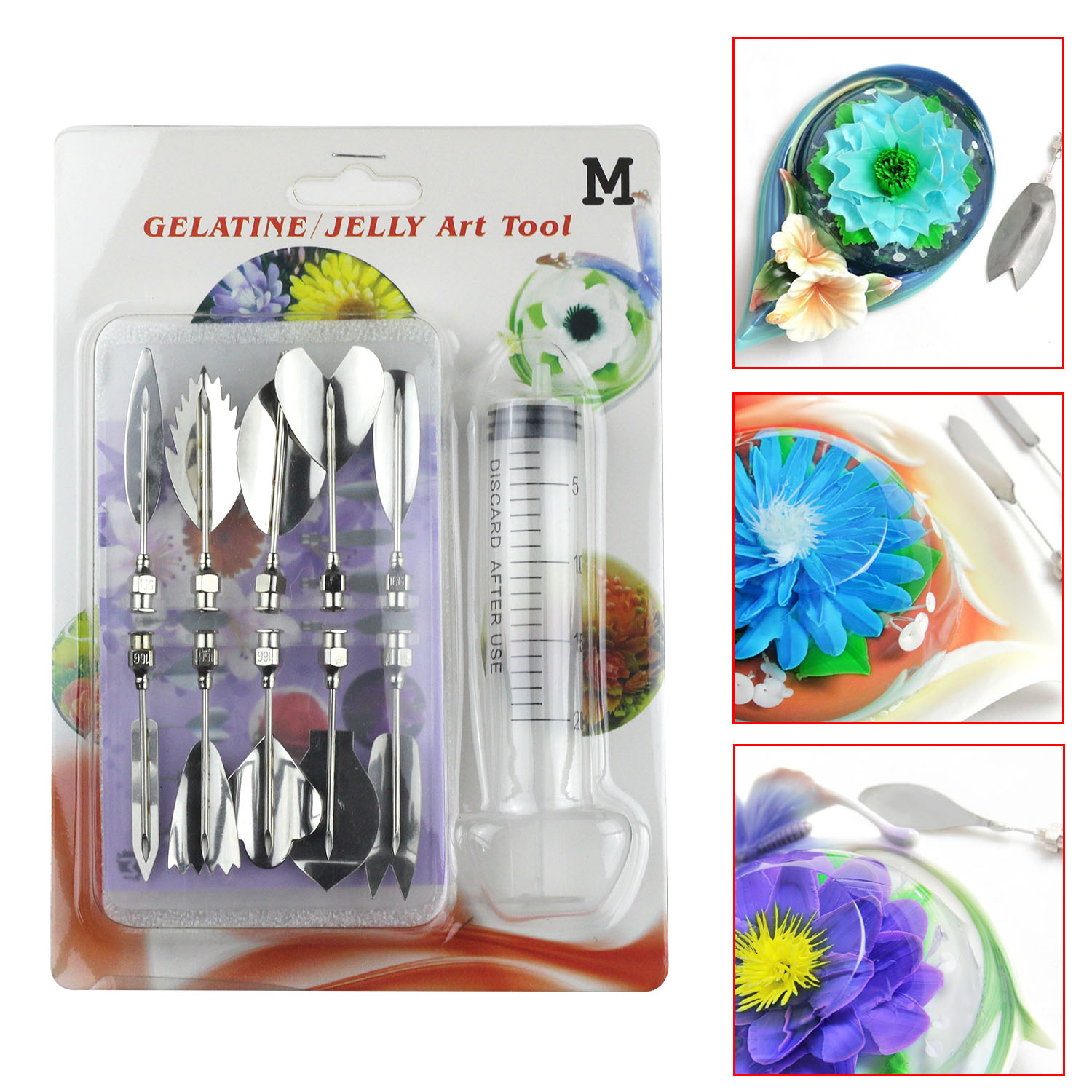 3D Gelatin Cake  Mold Jelly Art Pudding Flowers