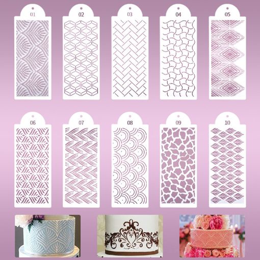 cake mesh stamps stencils for wedding cake