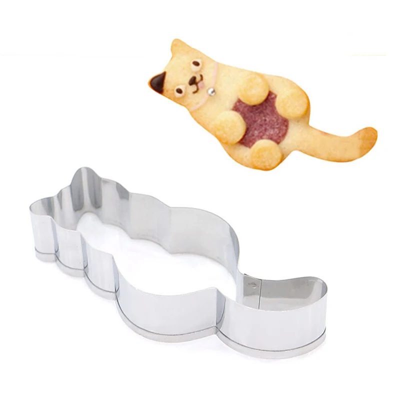 NEW Cat Shape Cookie Cutter Stainless Steel