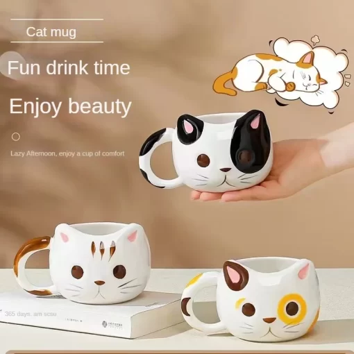creative cat shaped mug