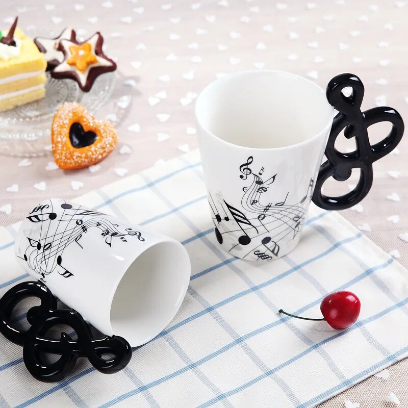 Creative Music Ceramic Mug Guitar Violin Style