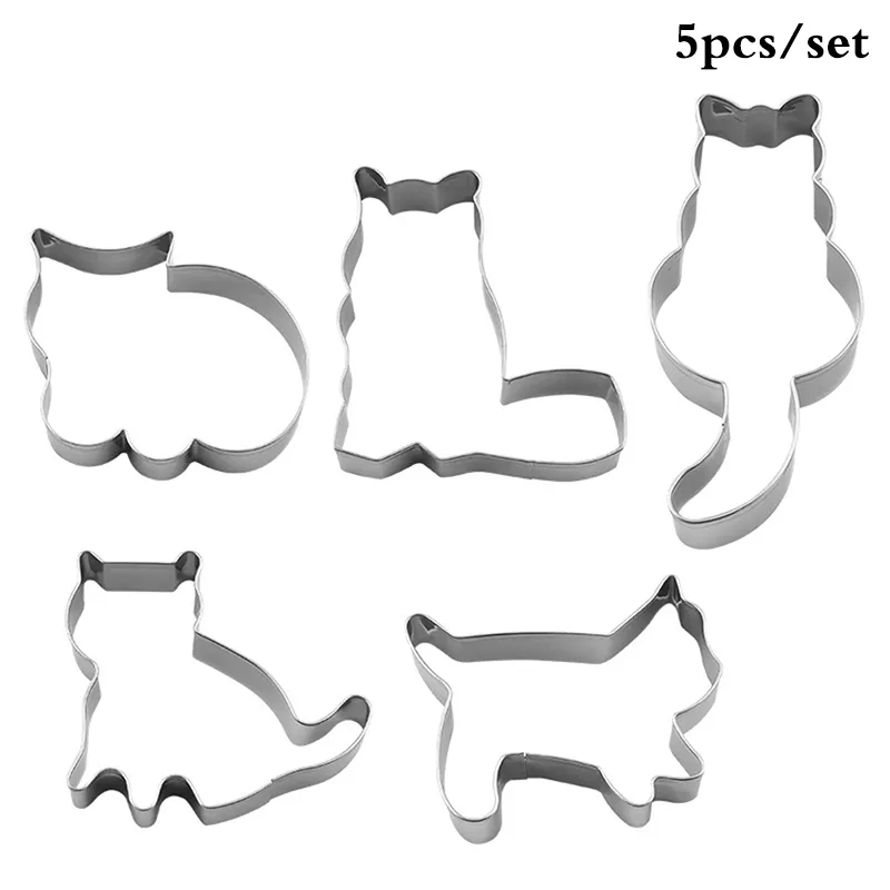 NEW Cat Shape Cookie Cutter Stainless Steel