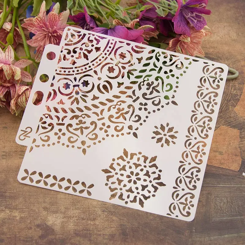 Lace Scapbook Stencil Cake Decorating Tool new scrapbooking DIY Decorating Stencil Fondant Pattern Printing Spray Template