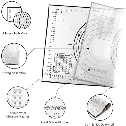 non stick silicone mat oversize