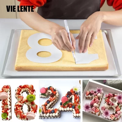 0-8 Numbers Cake Mold Set