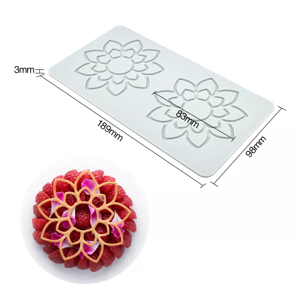 Various Leaves Geometric flower SiliconeLace Mold