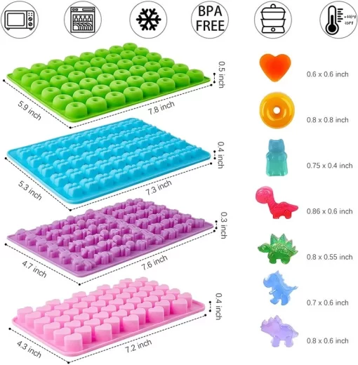 gummy bear silicone mold with dropper