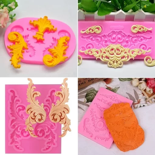 silicone baroque style 3d mold