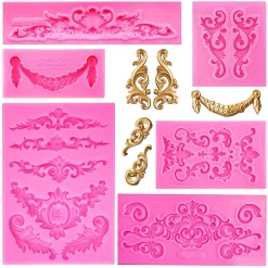 silicone baroque style 3d mold
