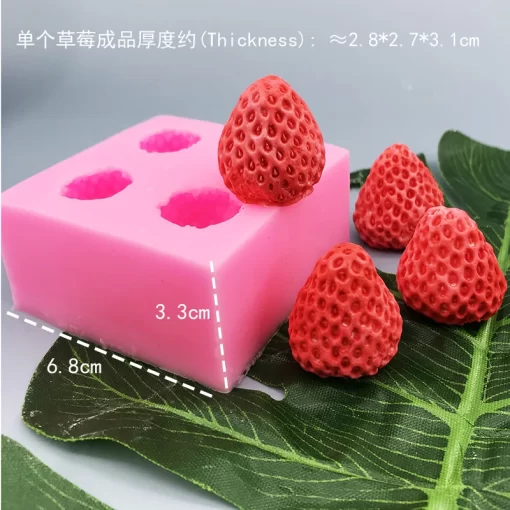 fruit strawberry silicone mold