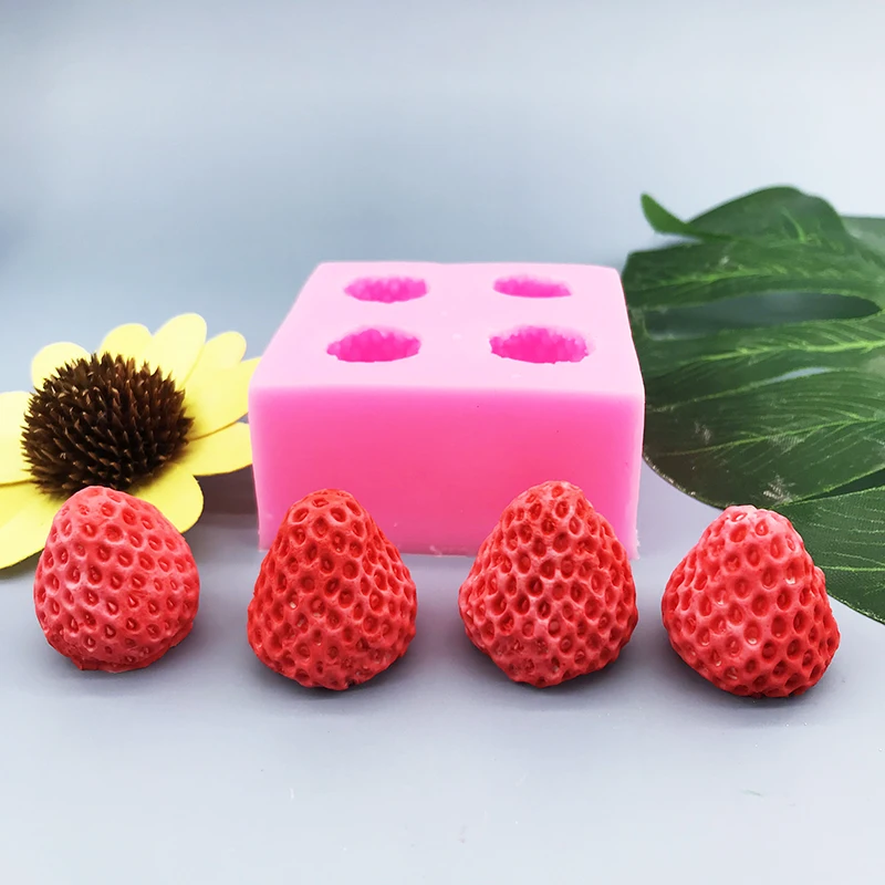 Fruit Strawberry Silicone Mold