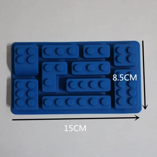 robot ice building bricks cube tray silicone mold