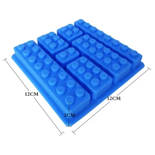 robot ice building bricks cube tray silicone mold