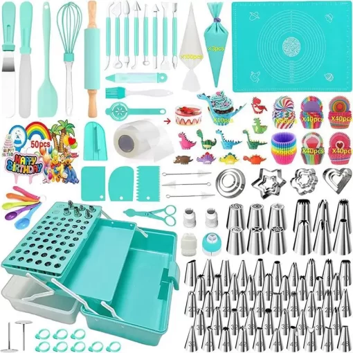 488 pcs cake decorating set with toolbox