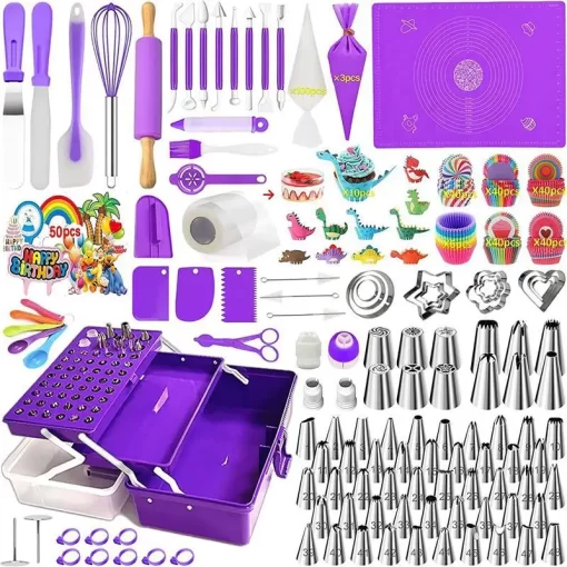 488 pcs cake decorating set with toolbox