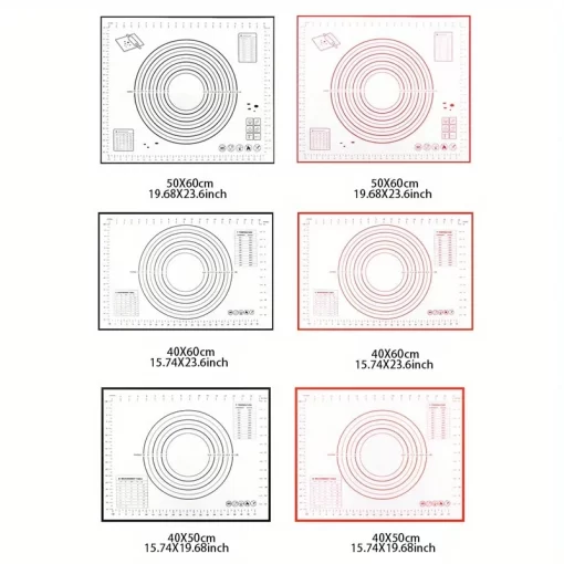 oversize 80/70/60cm silicone baking mat