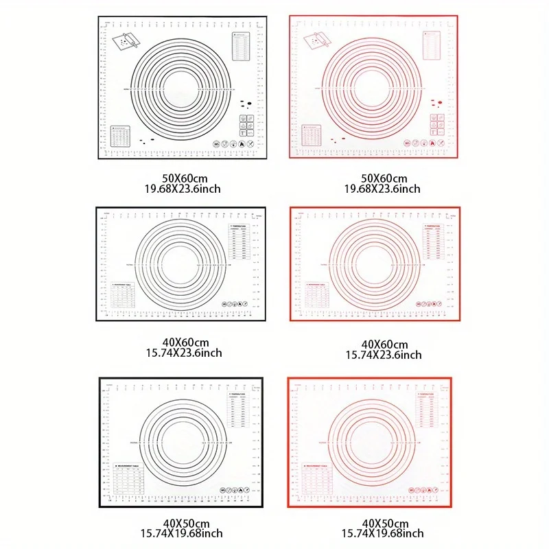 Oversize 80/70/60cm Silicone Baking Mat