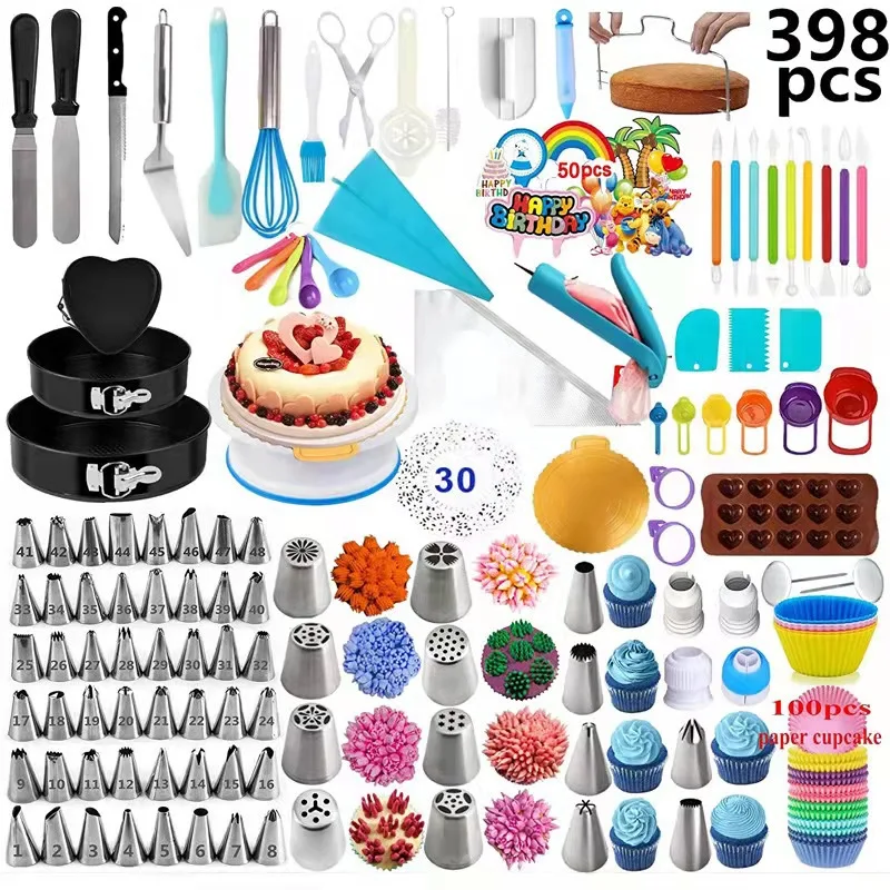 333-360-367-391-398 PCS set of Cake Decoration and Flower Mounting Tool