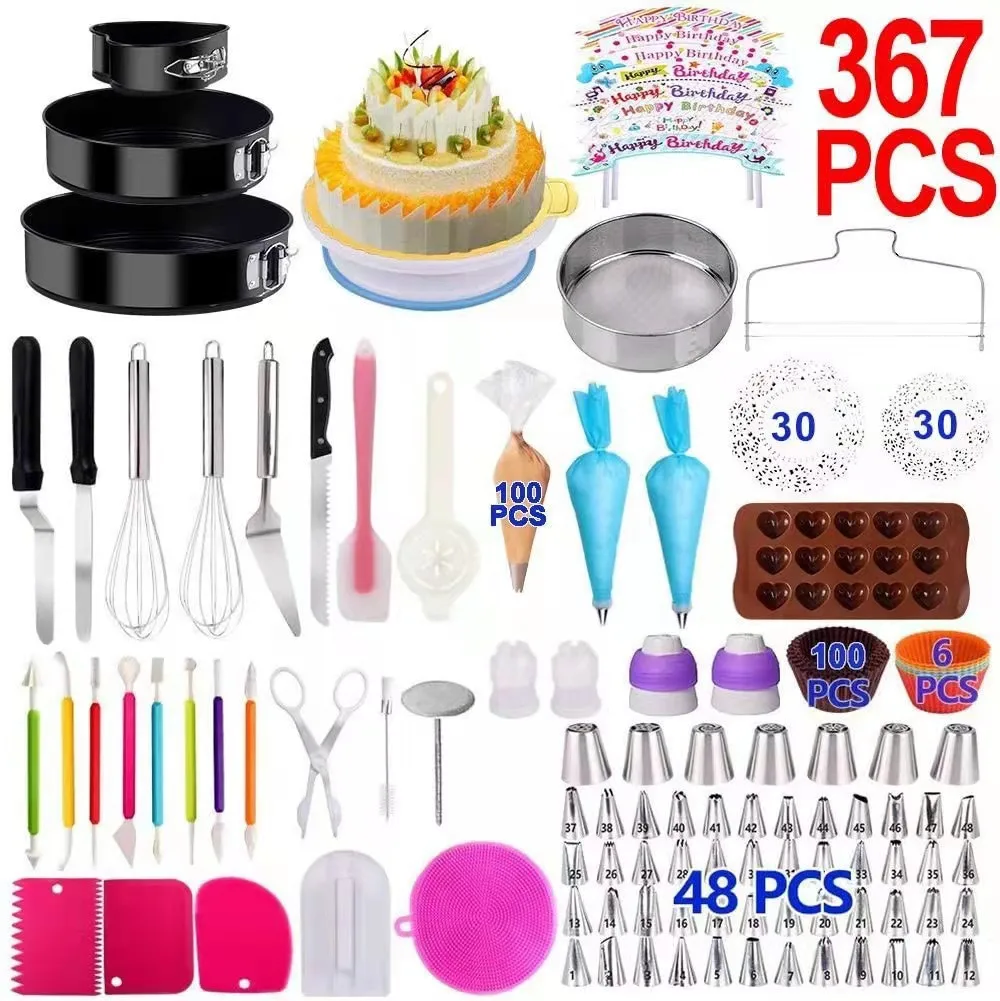 333-360-367-391-398 PCS set of Cake Decoration and Flower Mounting Tool