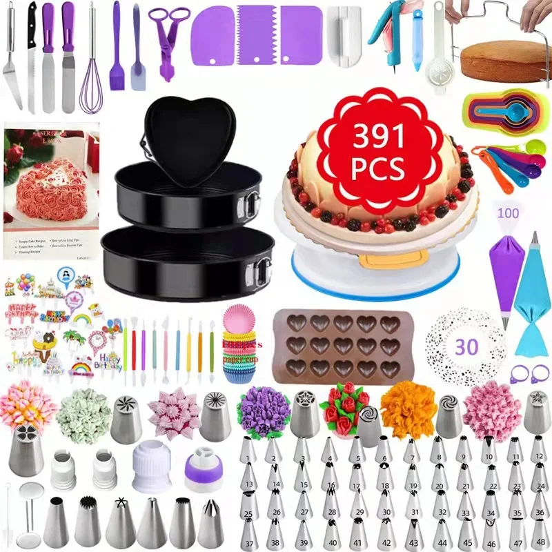 333-360-367-391-398 PCS set of Cake Decoration and Flower Mounting Tool