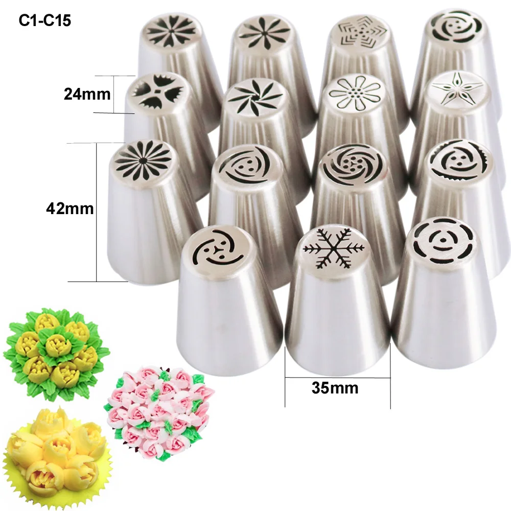 129 PCS Stainless Steel Nozzles Pastry Set
