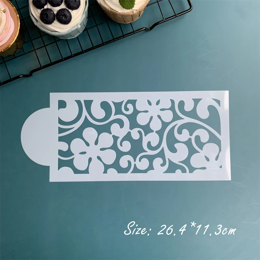 10 pcs-set Lace Border Cake Stencil