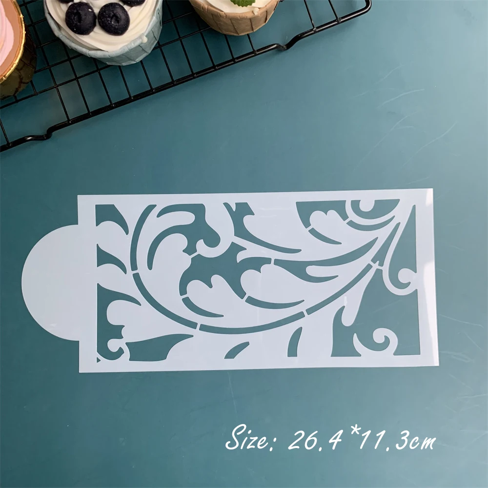 10 pcs-set Lace Border Cake Stencil